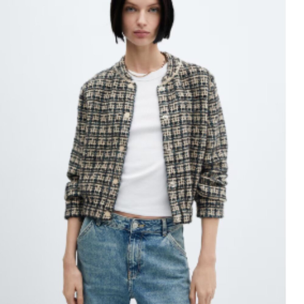 Tweed Bomber Jacket